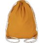 Kimood Sac à dos en coton avec cordelettes curcuma