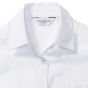 Russell Chemise en Popeline Polyester/Coton classique courtes allongées Femme white