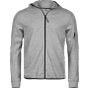 Tee Jays Athletic Hooded Full Zip Sweat heather_grey
