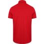 Henbury Men's stretch polyester polo shirt red