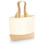 Westford Mill Sac fourre-tout en toile avec base en jute natural