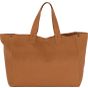 Kimood Sac de shopping en coton délavé washed_caramel_coffee