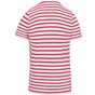 Kariban T-shirt rayé marin avec poche manches courtes enfant striped_white/red