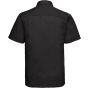 Russell Chemise en Popeline Polyester/Coton classique manches courtes homme black