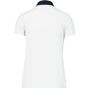 kariban Polo jersey bicolore femme white/navy