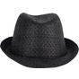 k-up Chapeau de paille style Panama rétro - black - 59_cm