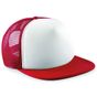 Beechfield Casquette américaine vintage rouge classique/blanc