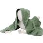 A&R Serviette à capuche pour bébé Babiezz® Old green