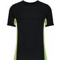Kariban Tiger - T-shirt bicolore manches courtes black/lime