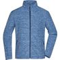 James&Nicholson Men´s Fleece Jacket blue_melange/navy