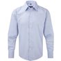 Russell Collection Men’s long sleeve tailored oxford shirt oxford_blue