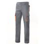 Velilla Pantalon multipoches bicolore grey/orange