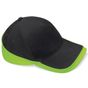 Beechfield Casquette de compétition Teamwear black/lime_green