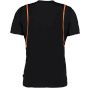 Kustom Kit Cooltex® Contrast Tee Black / Fluorescent orange