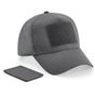 Beechfield Casquette à 5 panneaux avec patch amovible gris graphite
