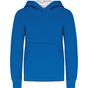 Kariban Sweat-shirt capuche contrastée enfant light_royal_blue/white