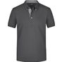 James&Nicholson Men´s Plain Polo graphite/graphite/white