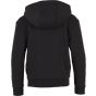 Build Your Brand Kids Fluffy Zip Hoody Black