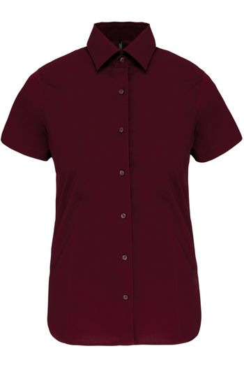 Image produit Chemise coton / élasthanne manches courtes femme