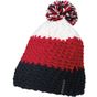 Myrtle Beach Crocheted Cap with Pompon navy/red/white