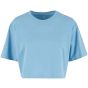 Build Your Brand Ladies Short Oversized Tee powder_blue