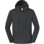 fruit of the loom Iconic Premium Hooded Sweat Jacket light_graphite