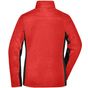 James&Nicholson Ladies´ Workwear Fleece Jacket -STRONG- red/black