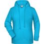 James&Nicholson Ladies´ Hoody turquoise