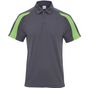 AWDis Just Cool Contrast cool polo charcoal/lime_green