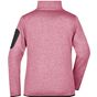 James&Nicholson Ladies´ Knitted Fleece Jacket pink_melange/off_white