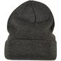 Build Your Brand Heavy Knit Beanie charcoal
