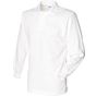 Front Row Men's L/S Classic Rugby Shirt - white/white - XL