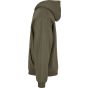 New Morning Studios Oversized zip hoody olive