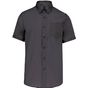 Kariban Chemise micro-sergé manches courtes sans repassage zinc