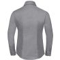 Russell Chemise Oxford cintrée manches longues femme silver