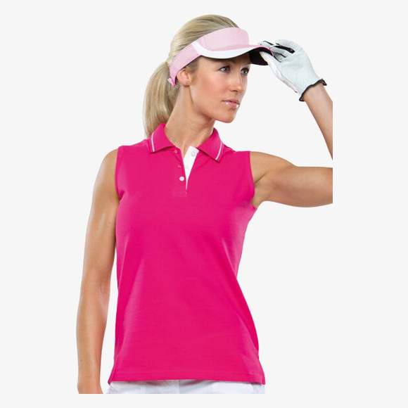 Ladies Sports Sleeveless Polo Shirt kustom kit