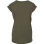 Build Your Brand Ladies Extended Shoulder Tee olive