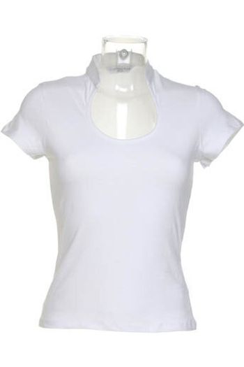 Corporate Top Keyhole Neck