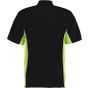 Kustom Kit Track Polo Shirt Black / Lime