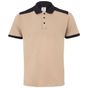 Velilla Polo stretch bicolore sand/black