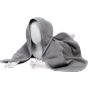 A&R Serviette à capuche pour bébé Babiezz® Anthracite grey