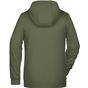 James&Nicholson Ladies´ Zip-Hoody olive