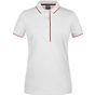 James&Nicholson Ladies´ Polo Stripe white/red