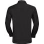 Russell Collection Men’s long sleeve classic pure cotton poplin shirt black