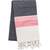 kariban Fouta à rayures striped_dark_grey/tropical_pink