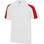 AWDis Just Cool Contrast cool T arctic_white/fire_red