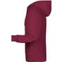 James&Nicholson Men´s Zip-Hoody burgundy_melange
