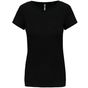 Kariban T-shirt col rond manches courtes femme black