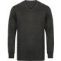 Henbury Men's 12gg v-neck jumper grey_marl