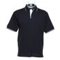 kustom kit Contrast Tipped Piqué navy/white